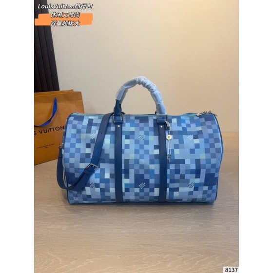 Louis Vuitton Keepall Bandouli猫re 55 (Damier Pixel)